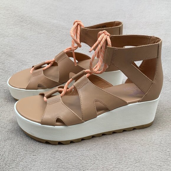 Sorel Shoes - Sorel Cameron Lace Up Platform Wedge Sandals Sz8